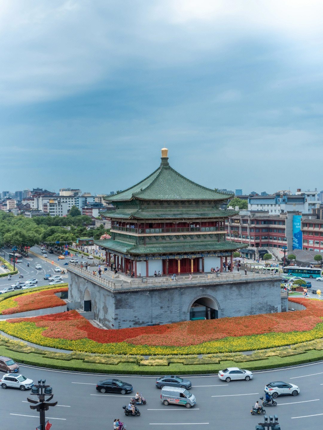 西安钟楼城墙旅游打卡地