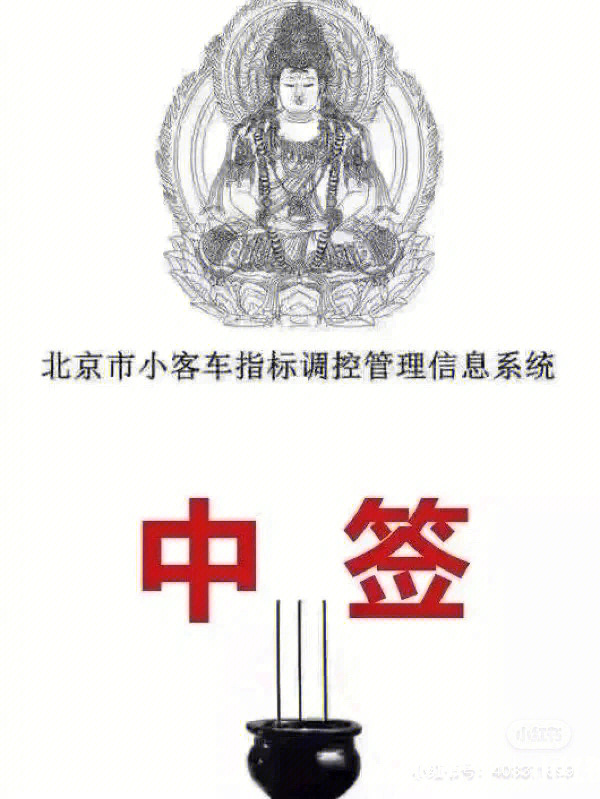 北京摇号中签图片