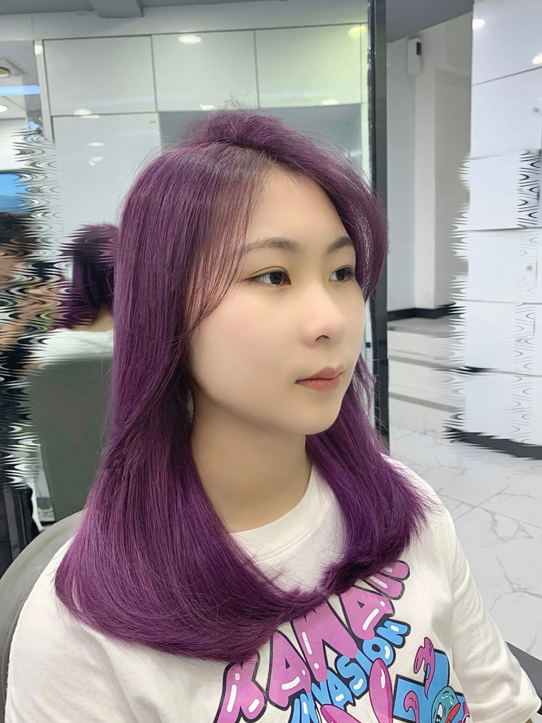 葡萄紫发色分享
