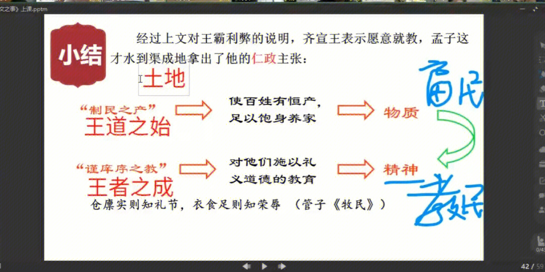 齐桓晋文之事板书设计图片