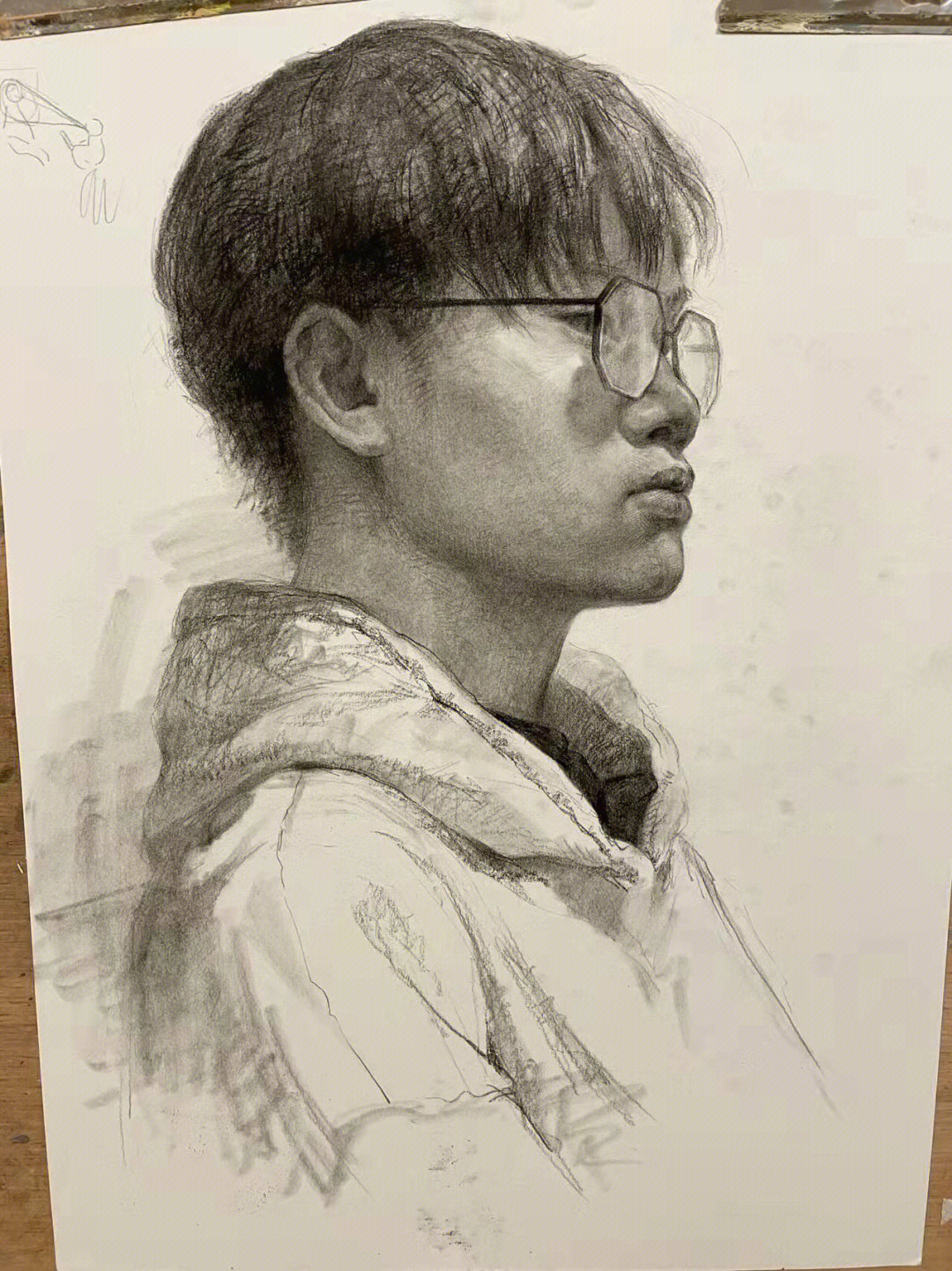 广美90分素描头像写生范画