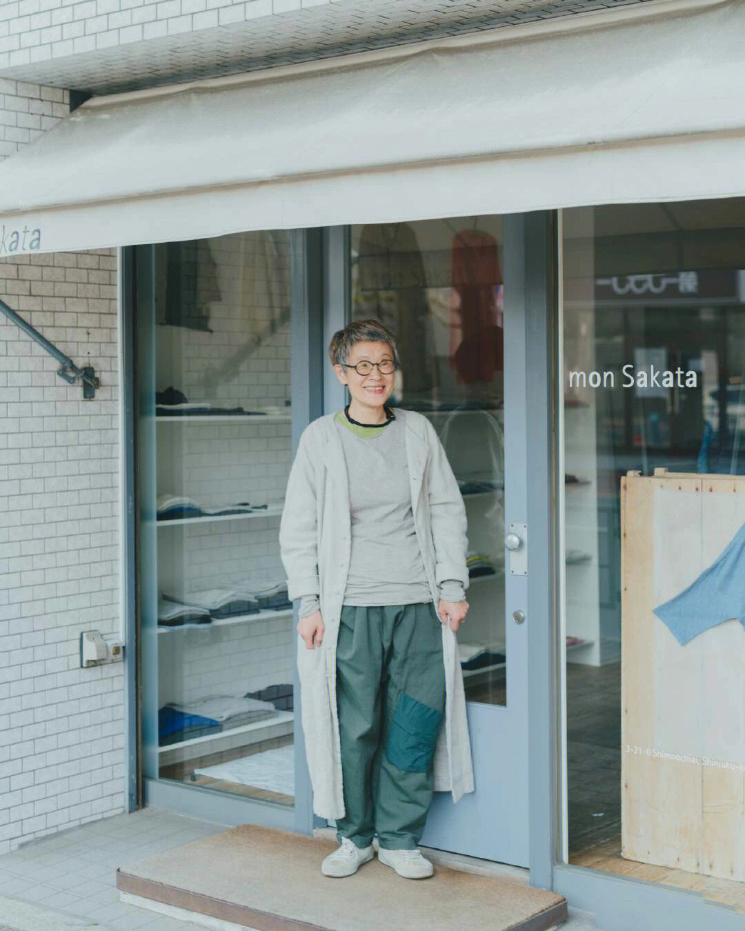 日本服装店mon sakata店主 73岁的坂田敏子女士于1947年出生