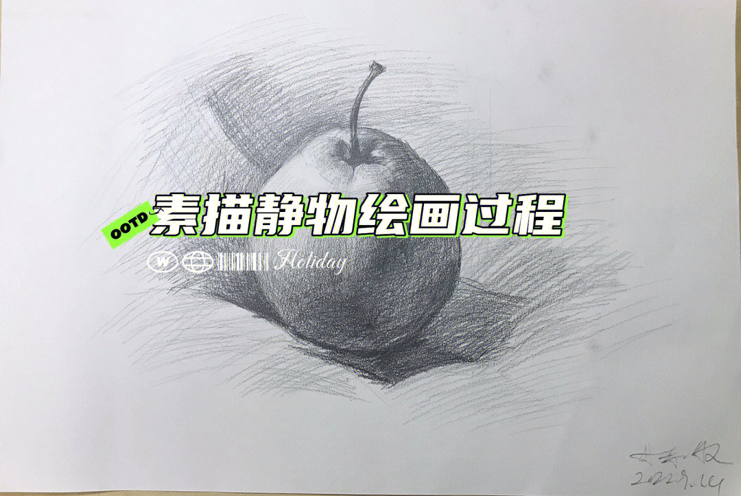 素描静物基础绘画过程