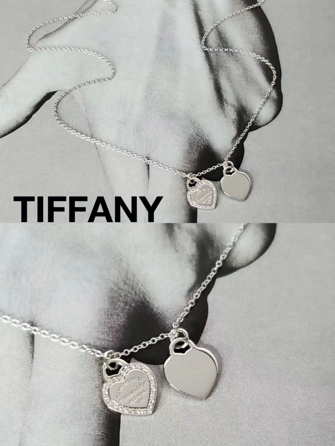 tiffany双环项链真假图片
