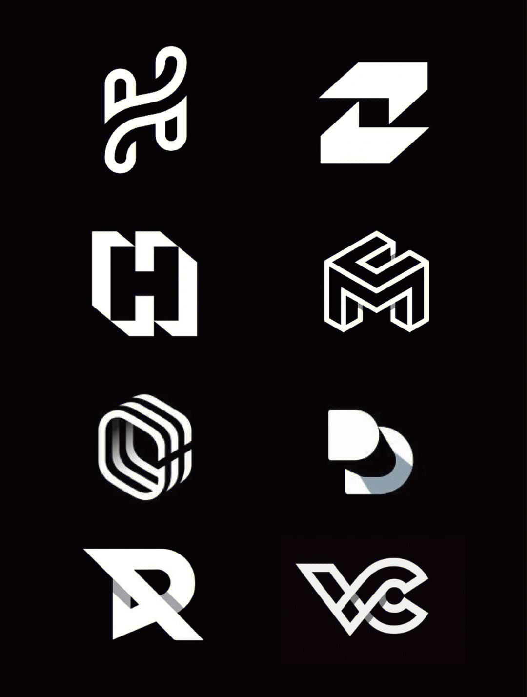 logo设计创意线条的极致空间演变