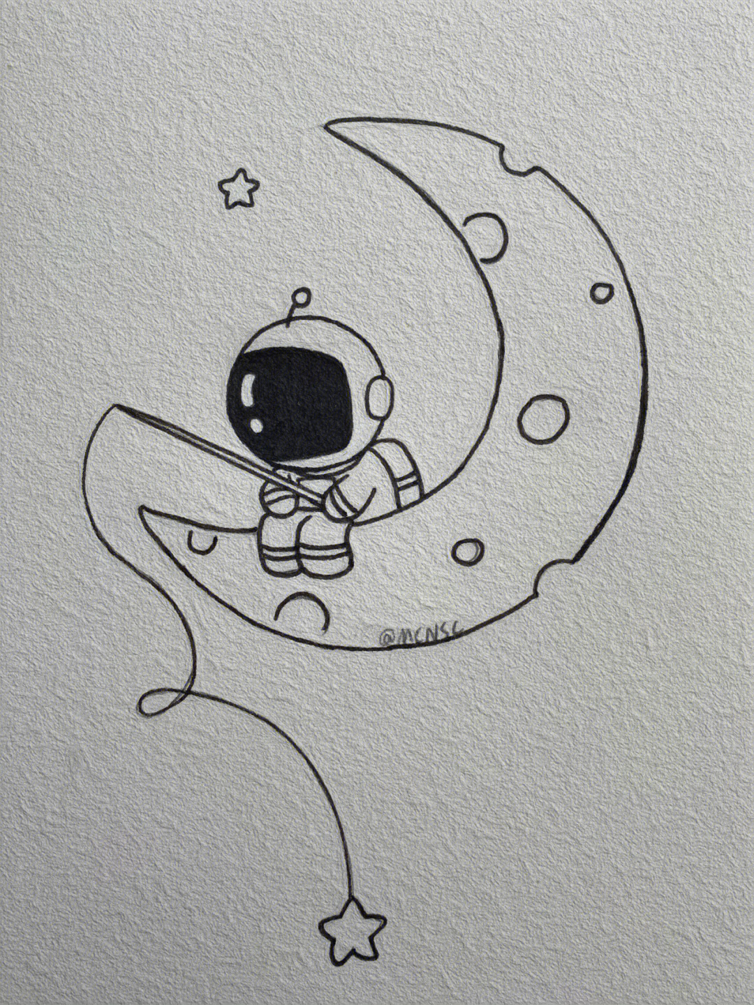 可爱宇航员简笔画大全图片