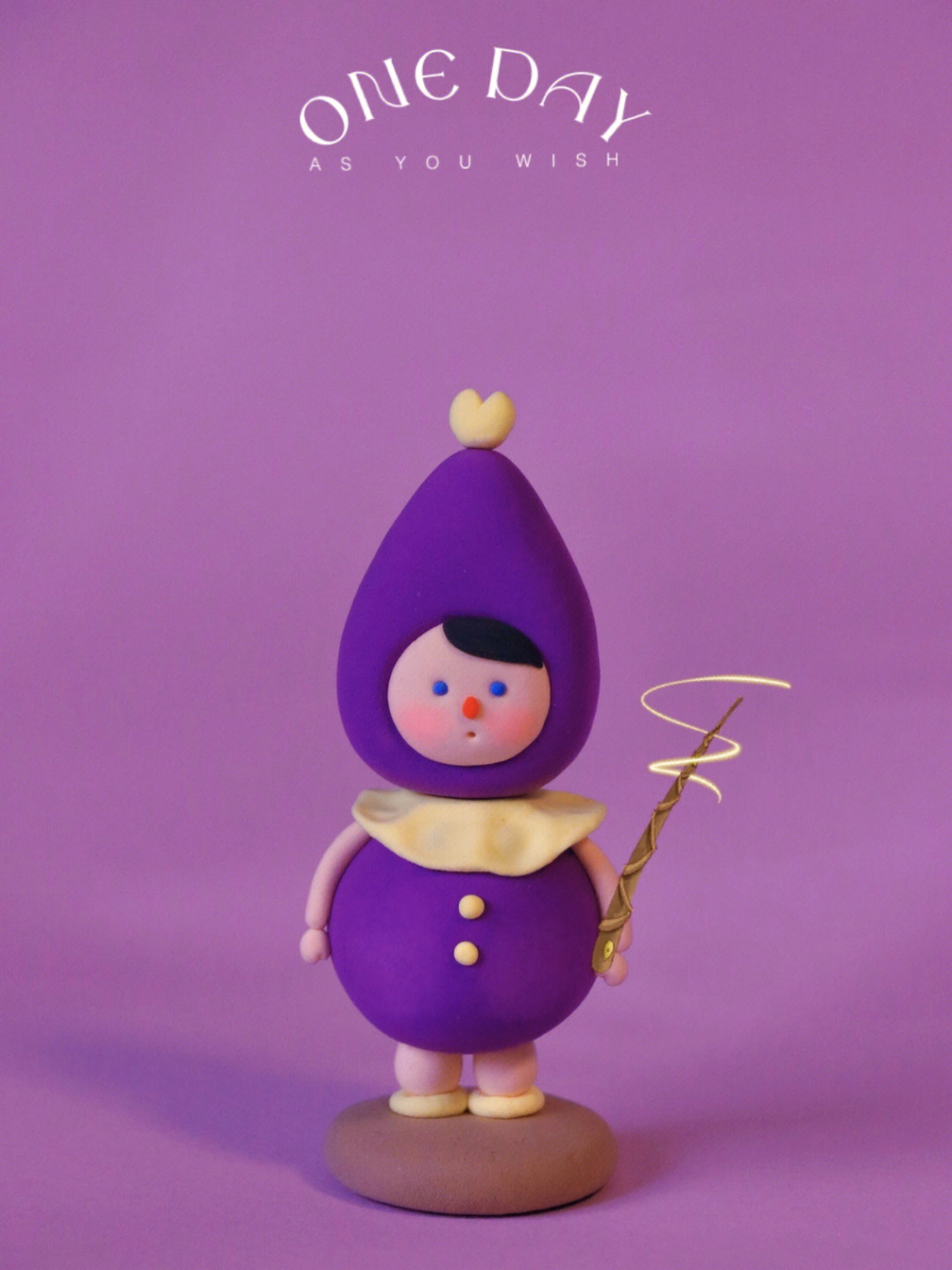 黏土紫色系丨魔法小仙女人偶娃娃可爱小人