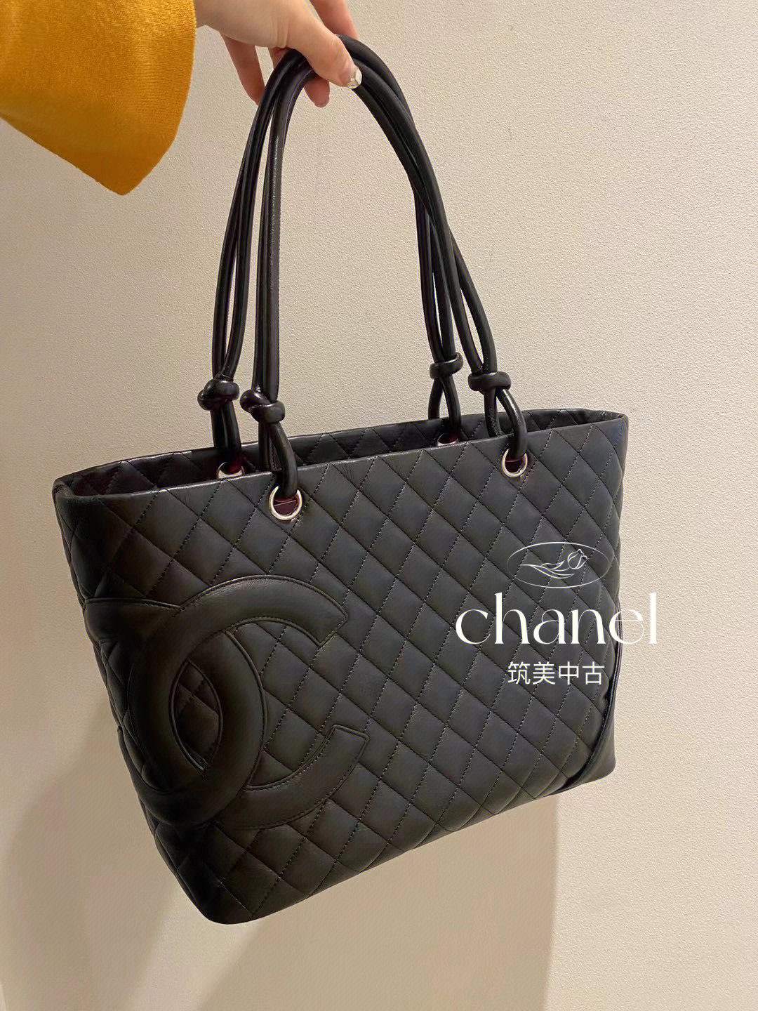 chanel 康朋allblack tote單肩包