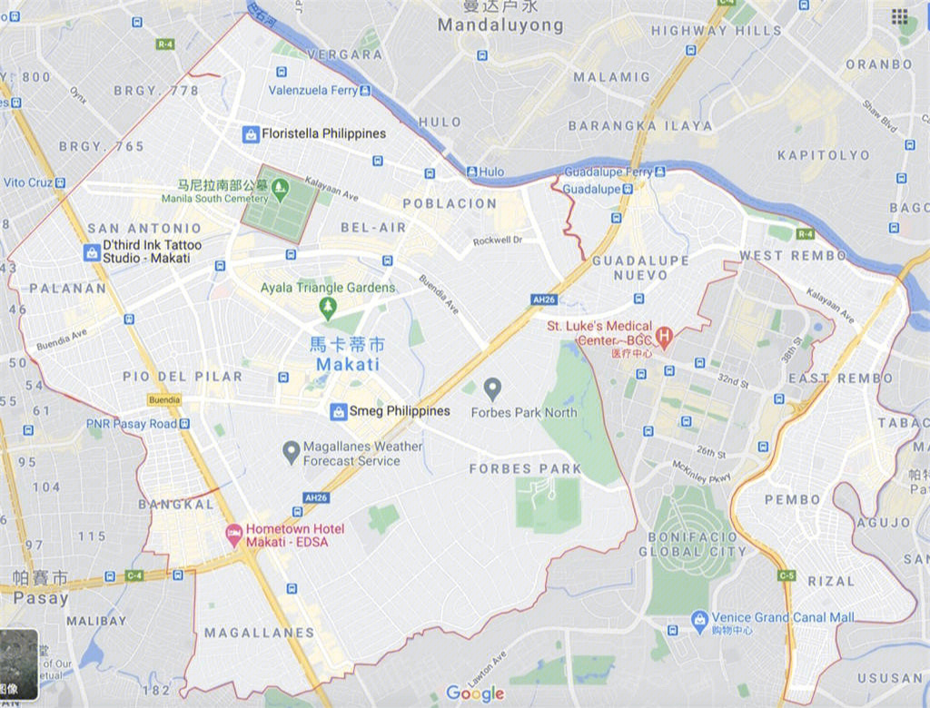 马尼拉市区地图图片