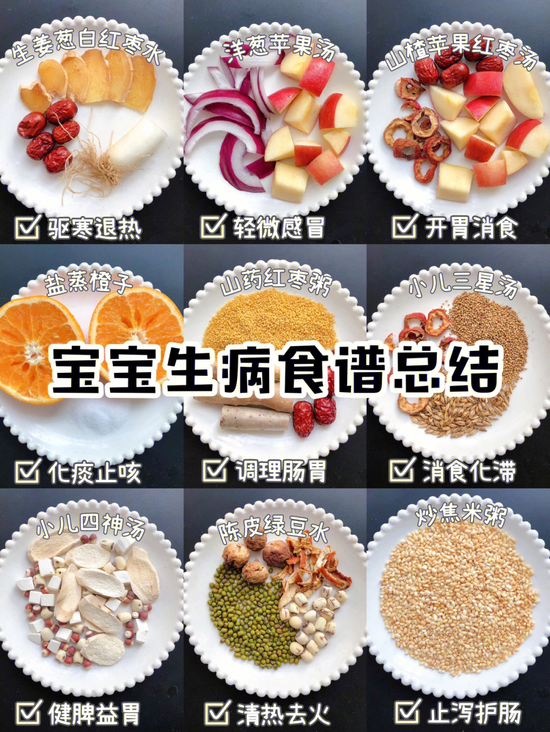 儿童生病清淡食谱大全图片