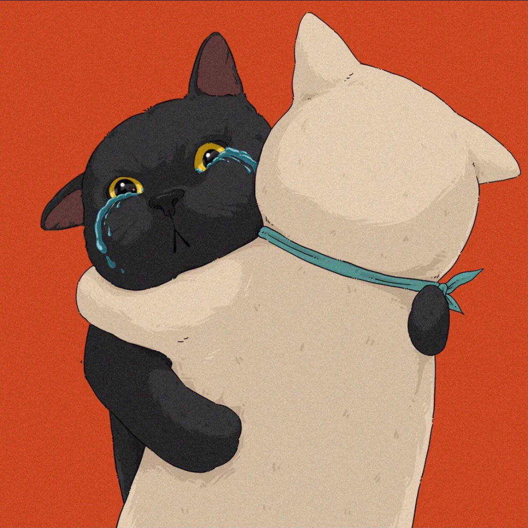 今日分享黑白猫咪情侣头像还有小葱拌豆