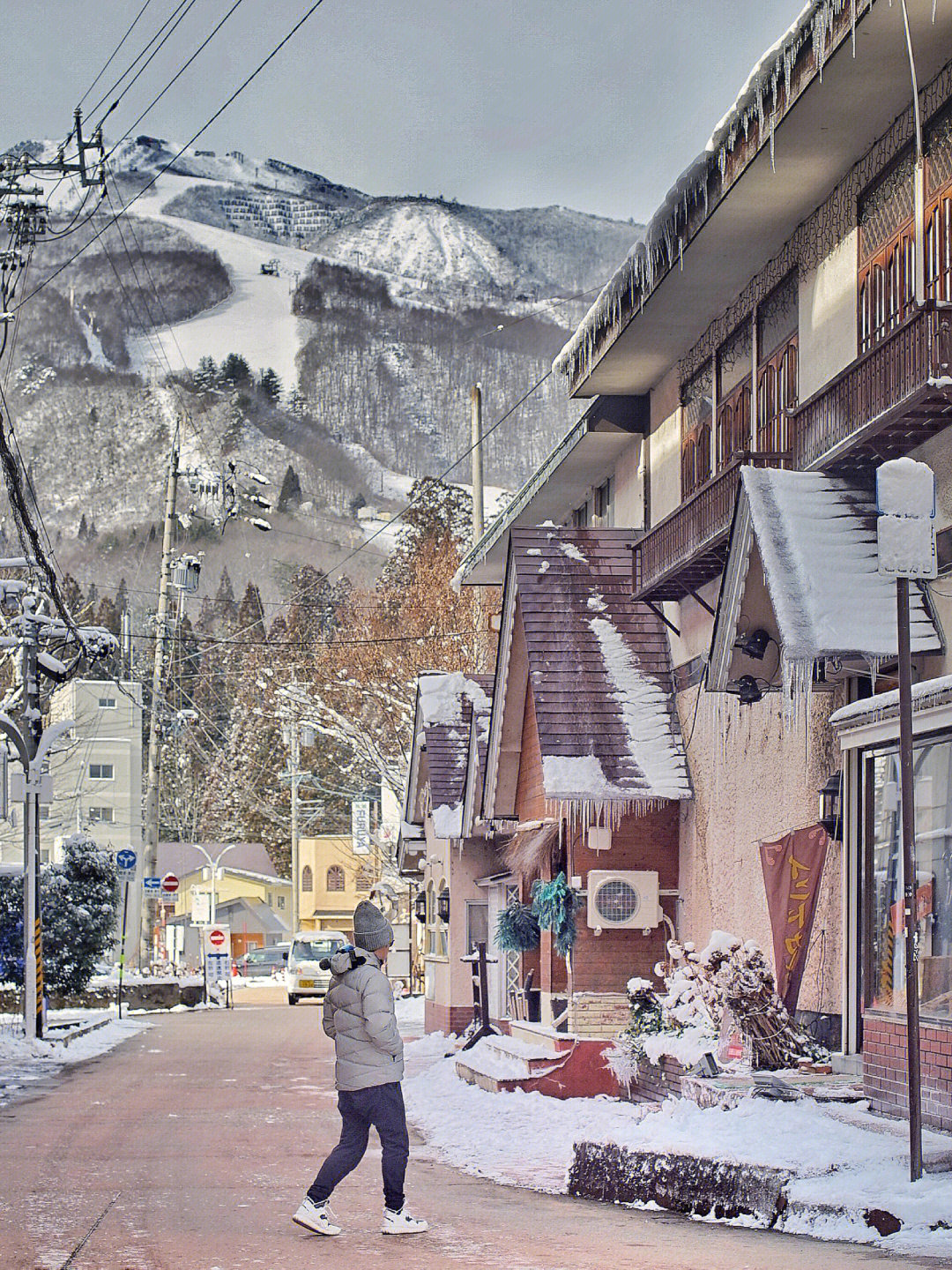 日本白马村滑雪场图片