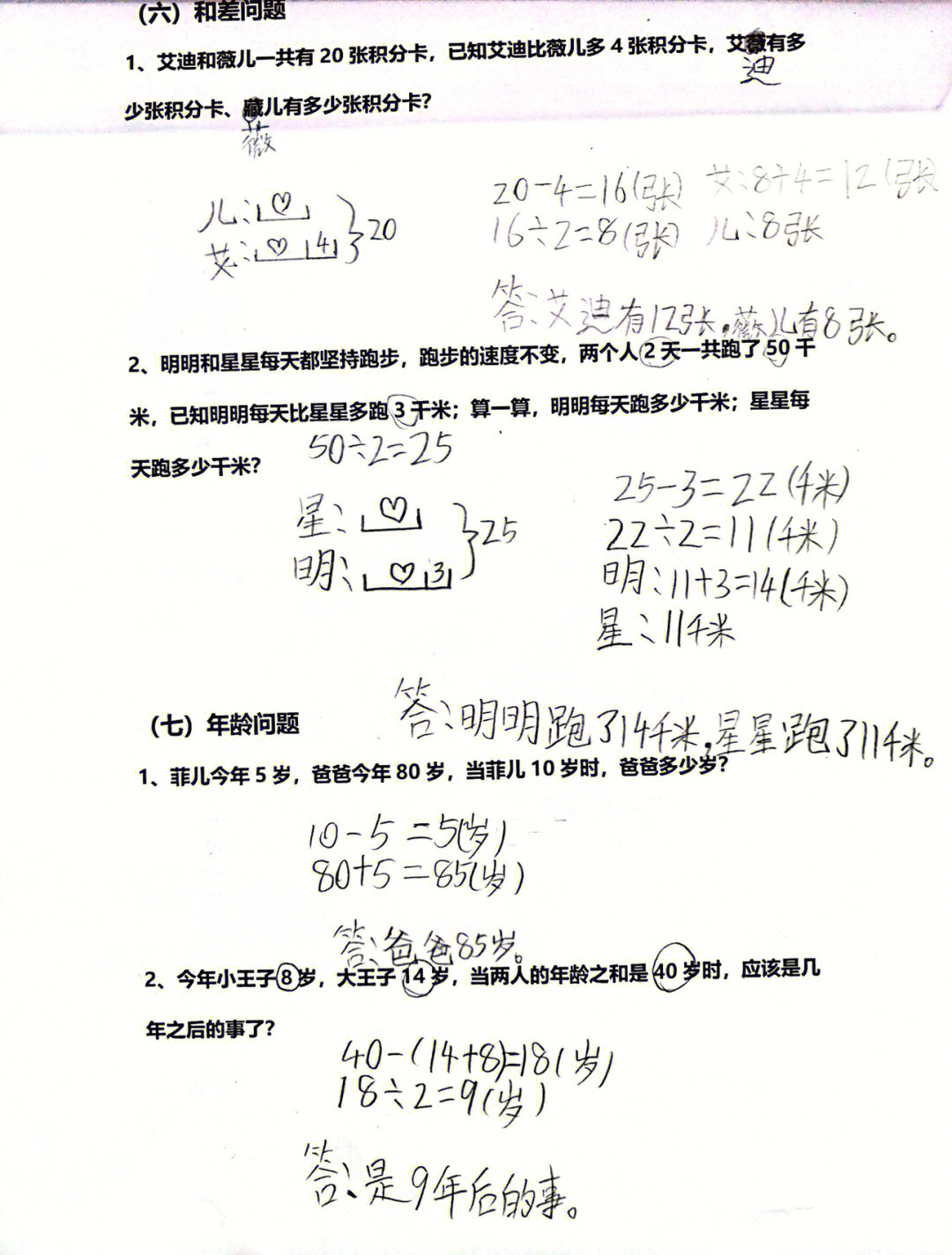 应用题答题格式图片图片