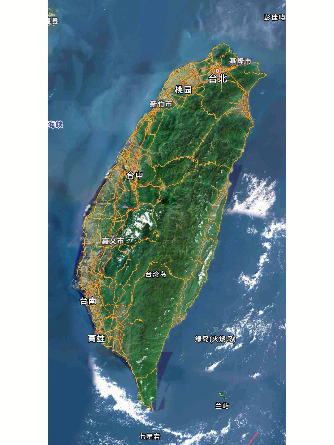 台海地区地图图片