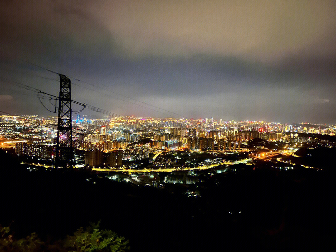 鼓岭夜景图片