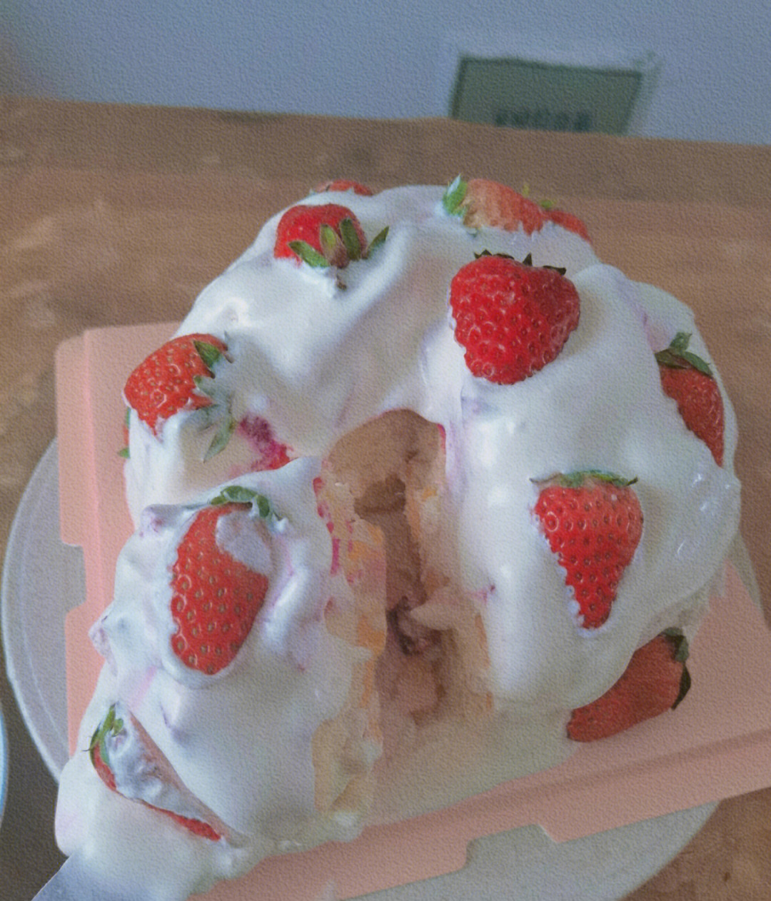 自制草莓蛋糕