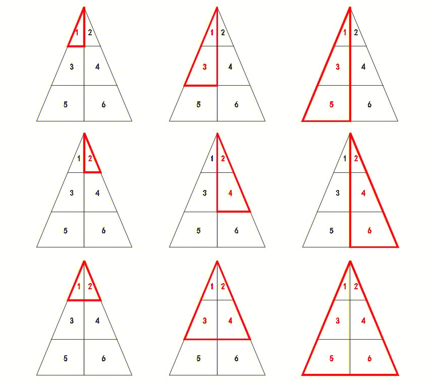 一年级计算三角形数图图片