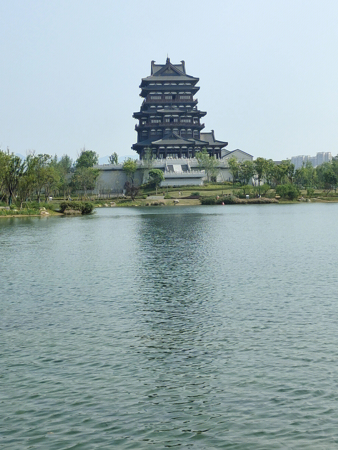 红安东湖图片