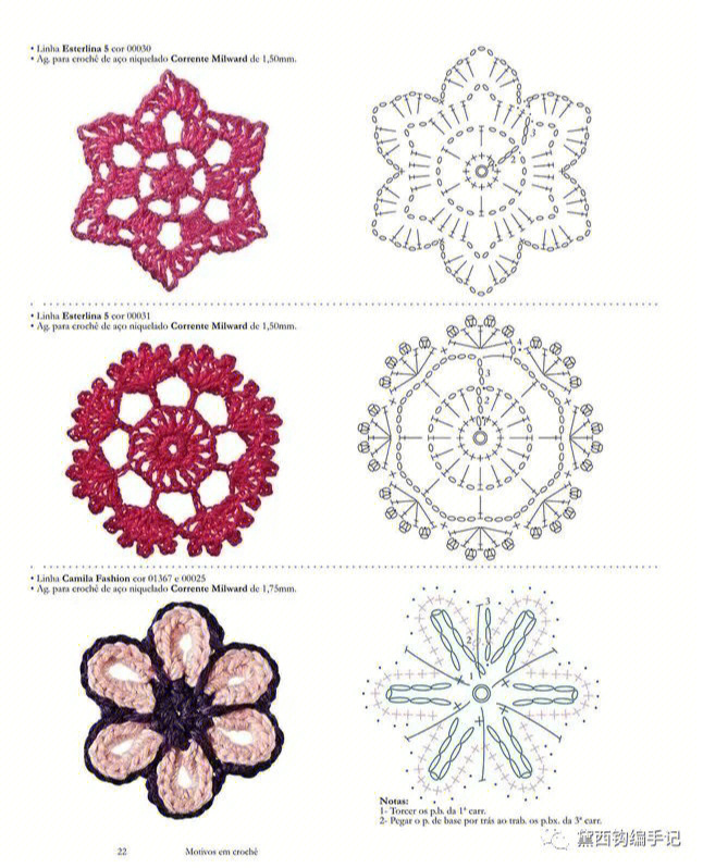 钩针密实花样图解图片