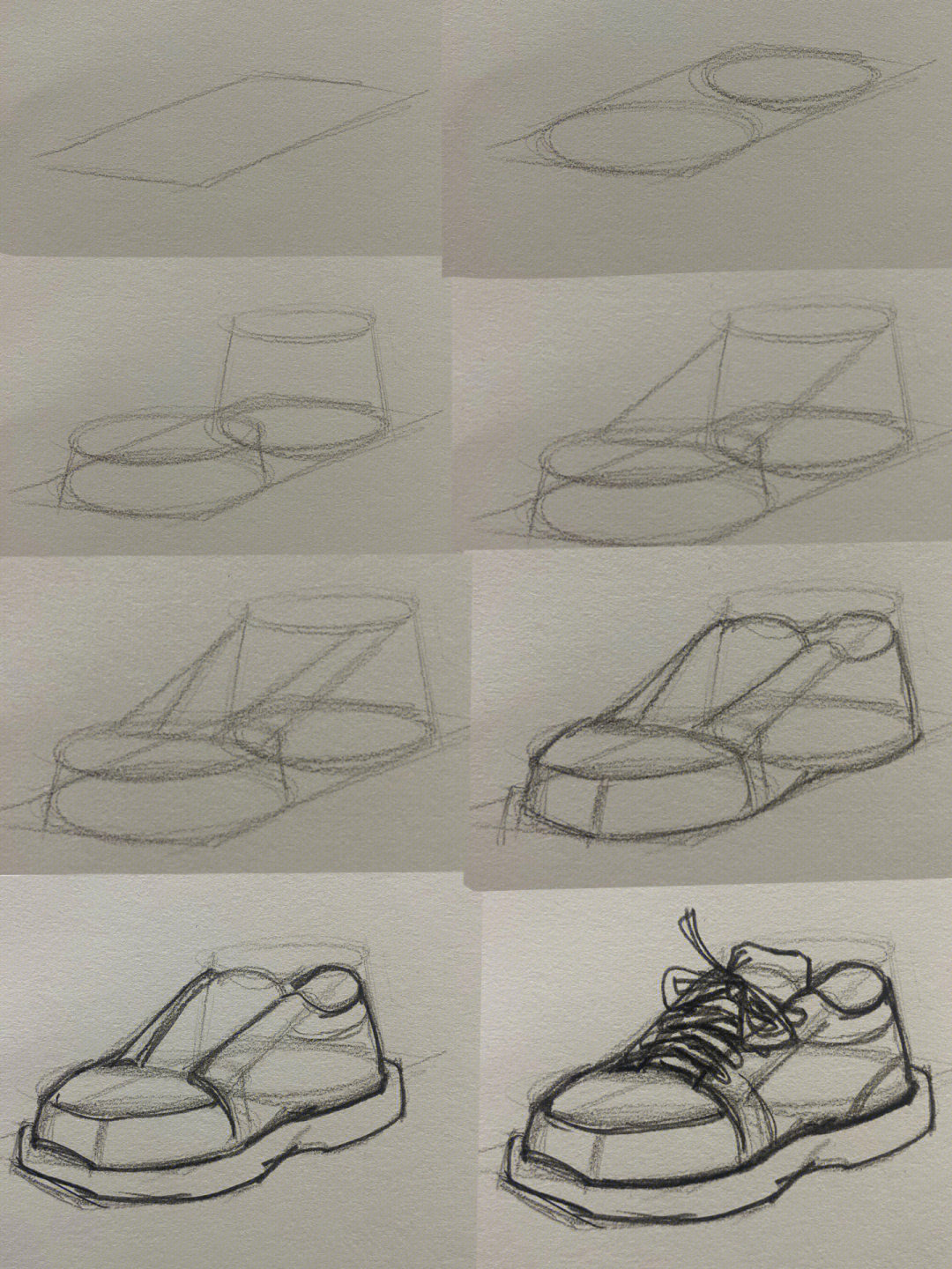 鞋子简笔画一双 步骤图片