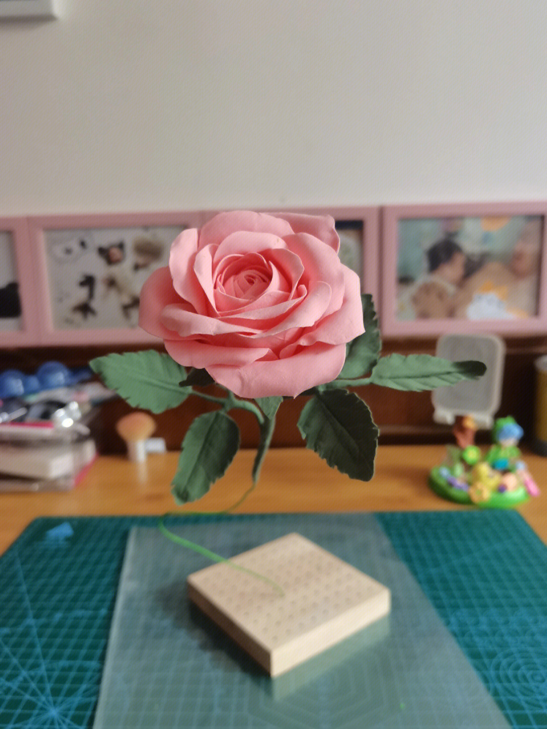 粘土玫瑰花制作图解图片