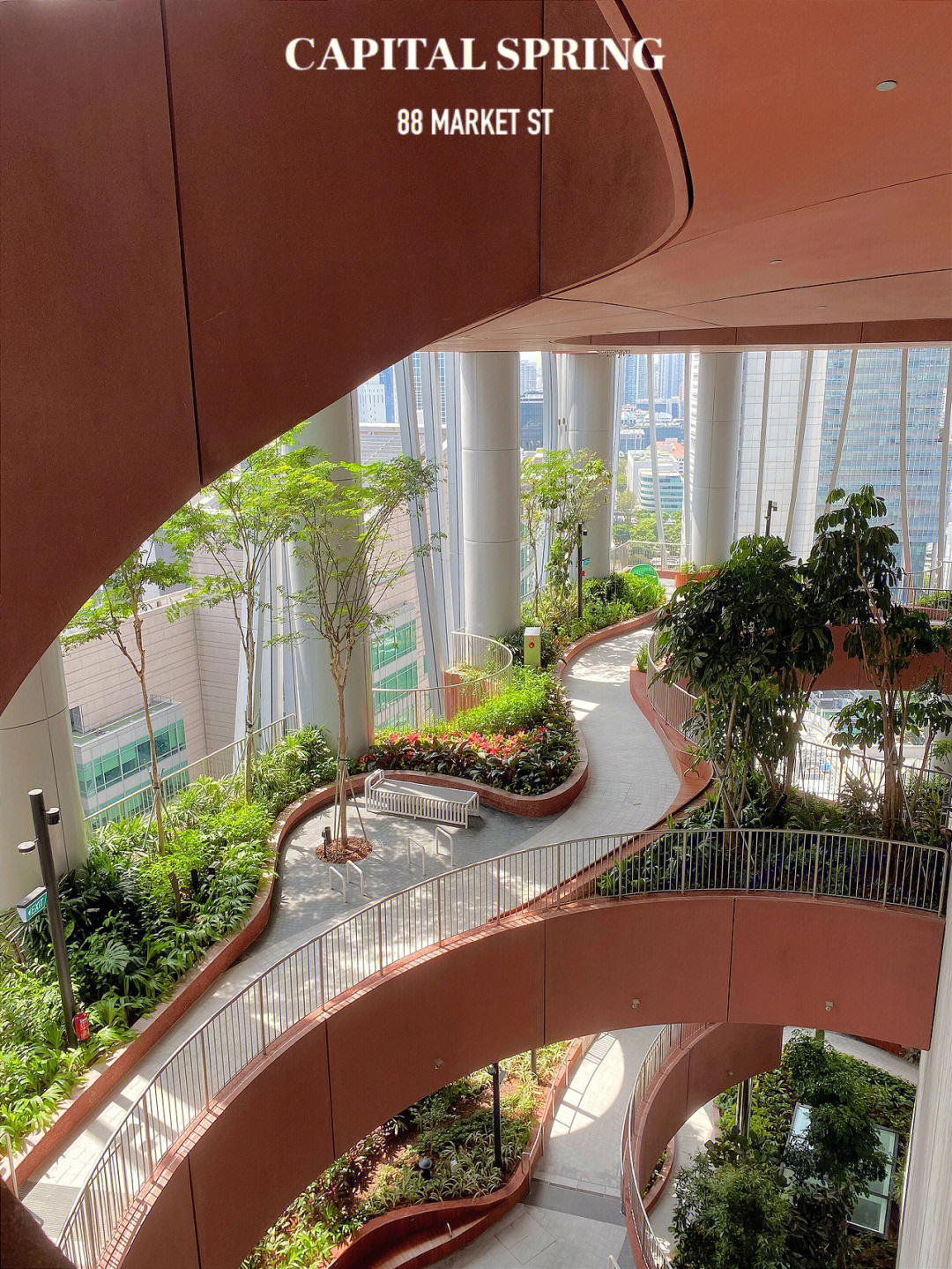 新加坡绝美绿植环绕空中花园