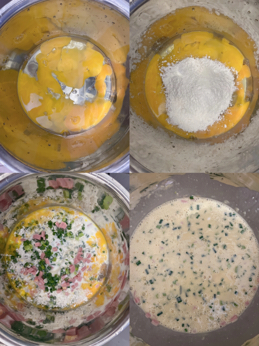 玉米面牛奶鸡蛋饼图片