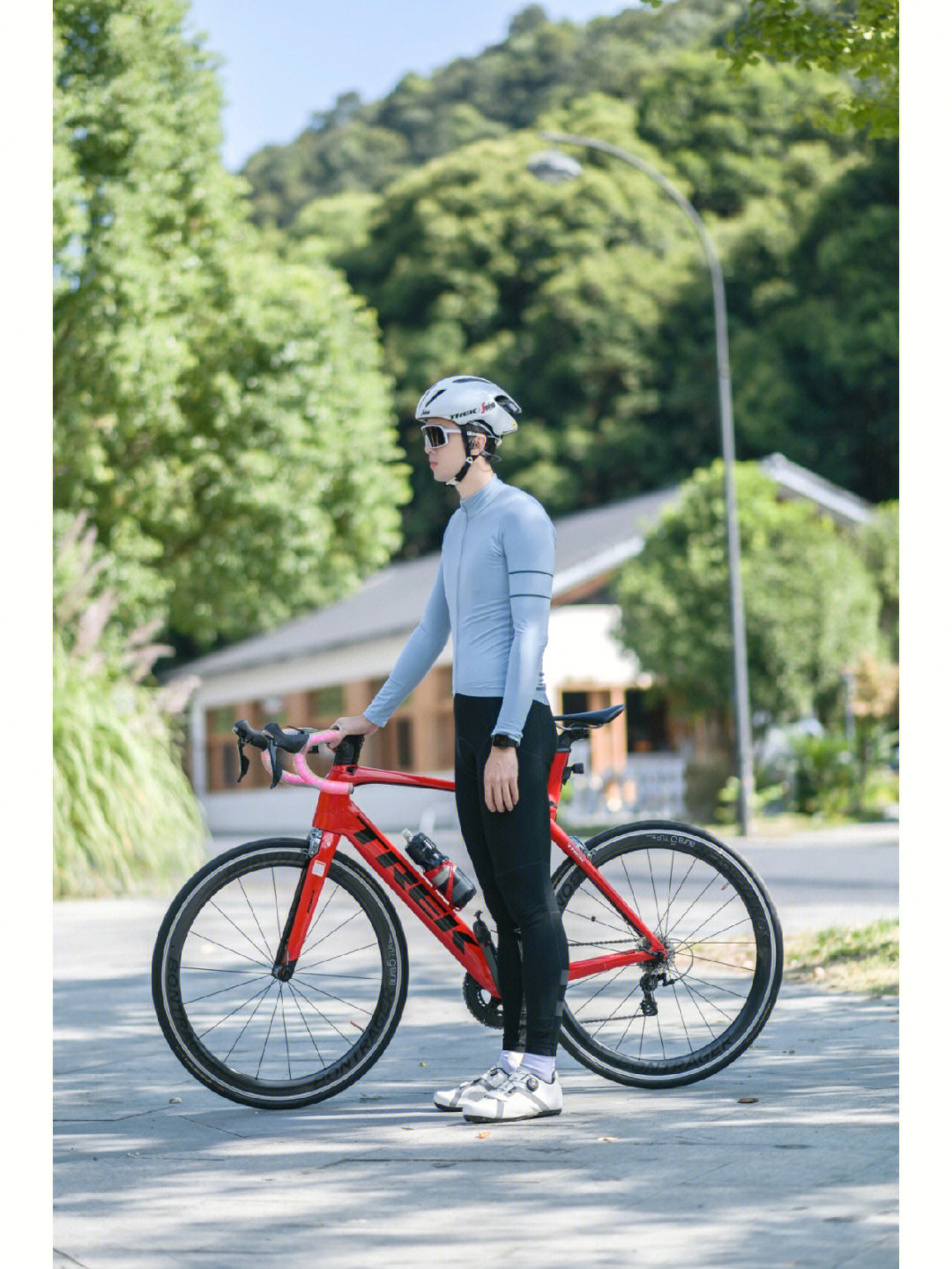 新款帅气专业公路车高颜值抓绒骑行服套装