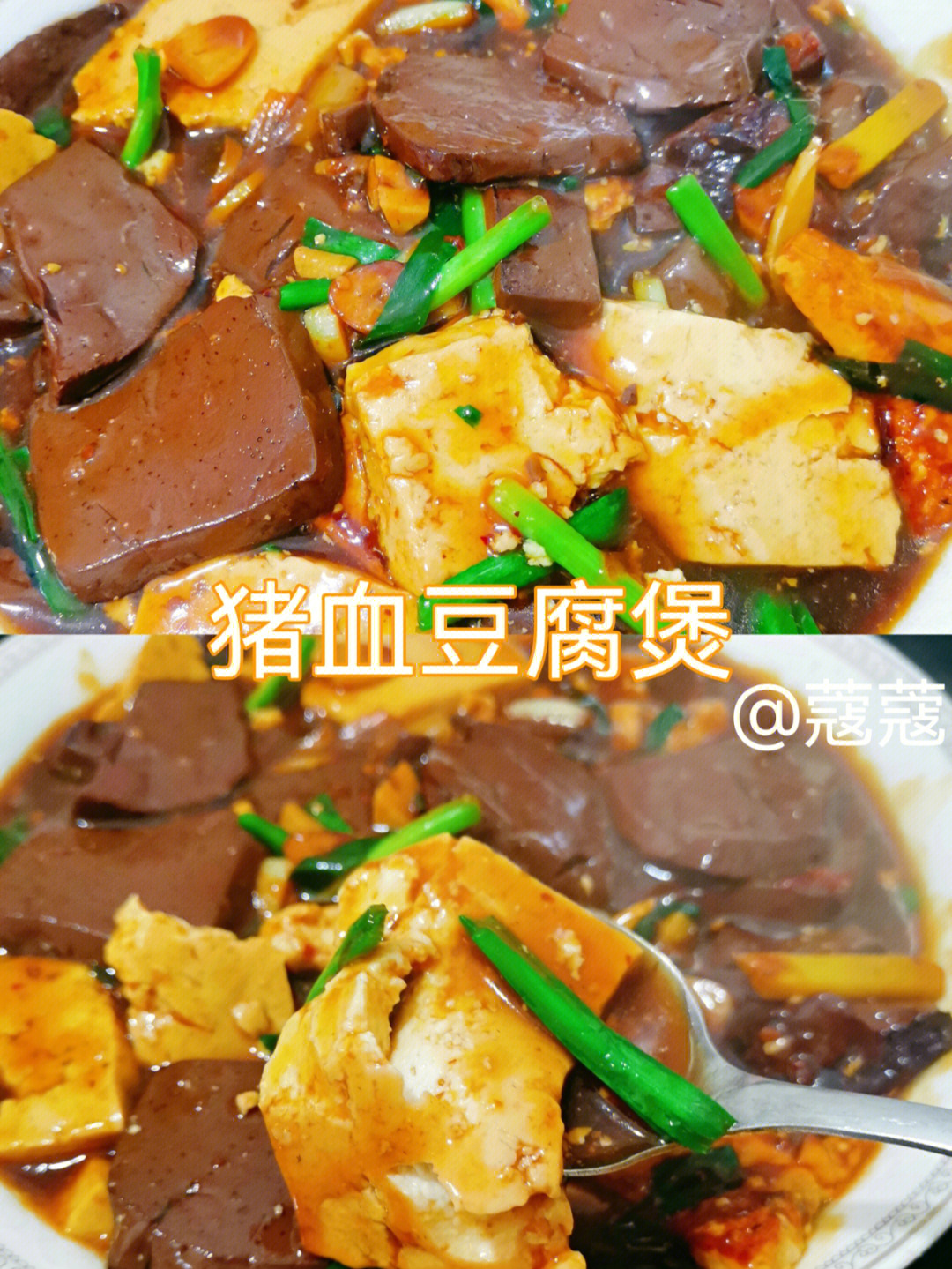 麻辣好吃下饭家常菜166猪血豆腐煲76yyds
