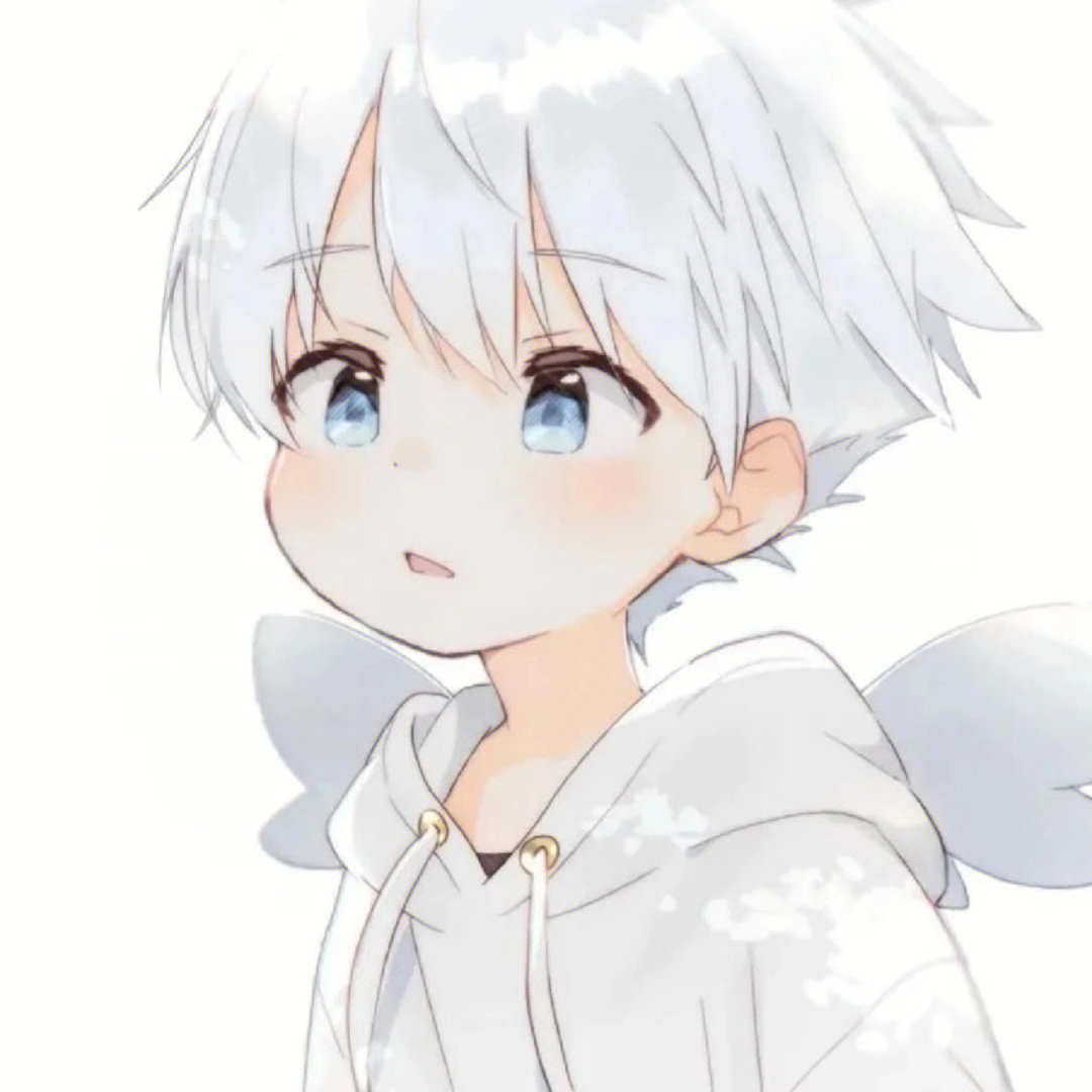 男生可爱头像#可爱#动漫头像#白毛控#动漫小男孩头像