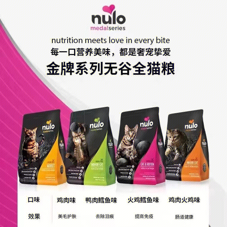 nulo金牌系列无谷猫粮好价