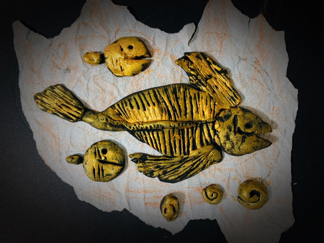 鱼骨化石鱼类图片