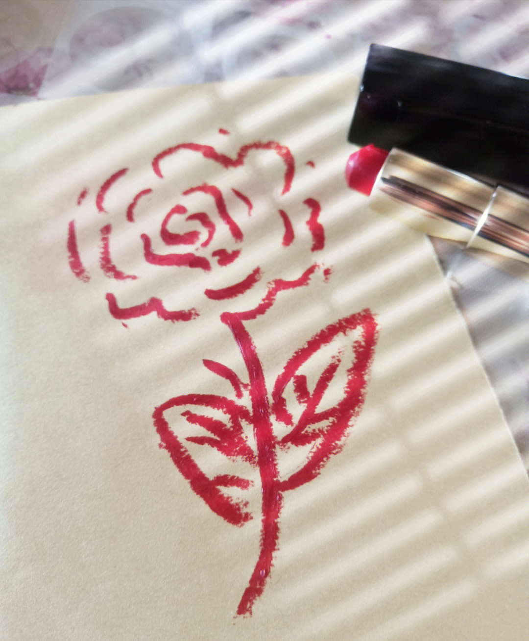 玫瑰花口红制作方法图片