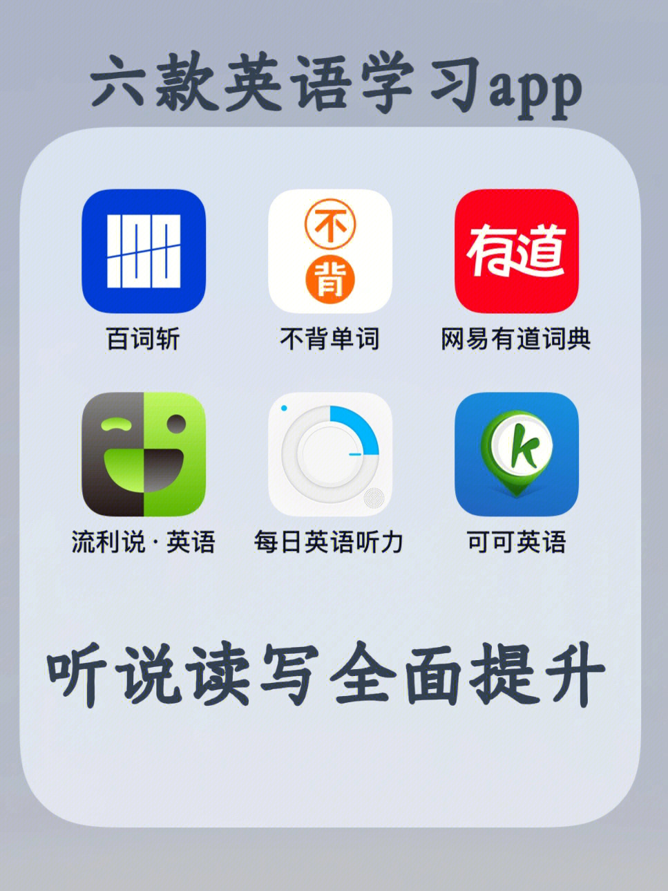 六款英语学习app学霸都在用的实用工具