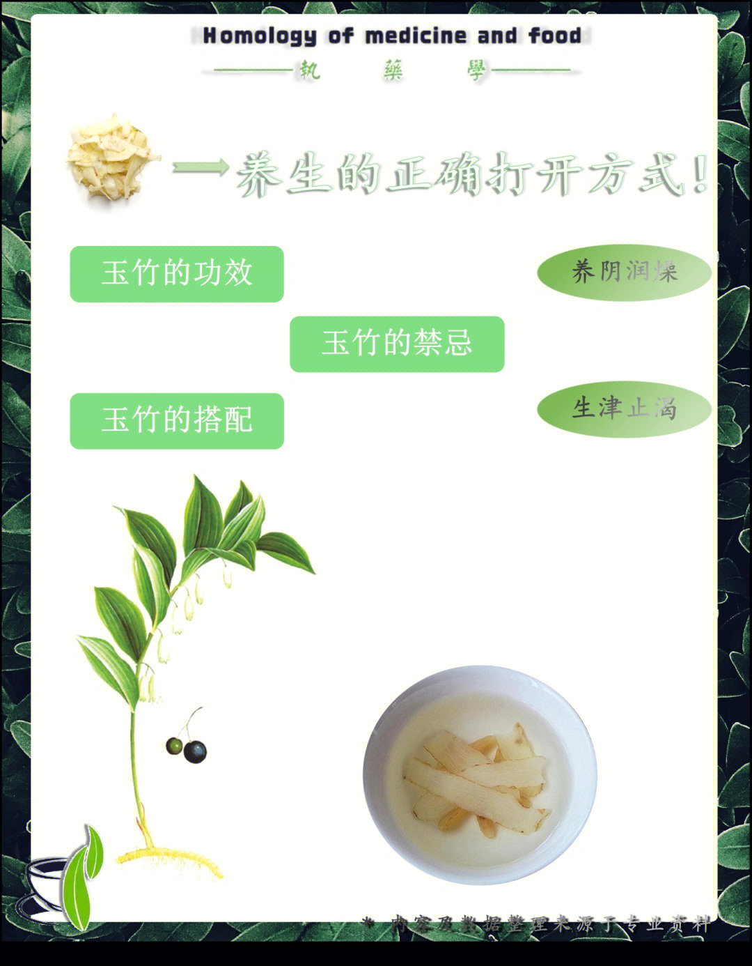玉竹的食用方法图片