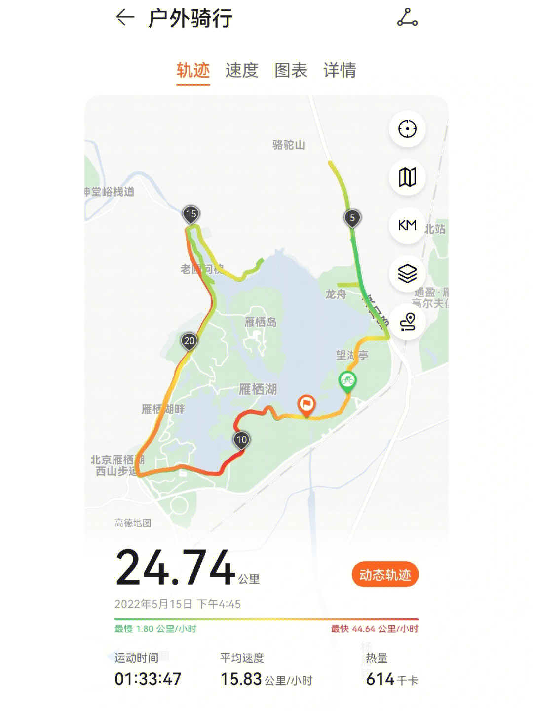 雁栖湖骑行路线图图片