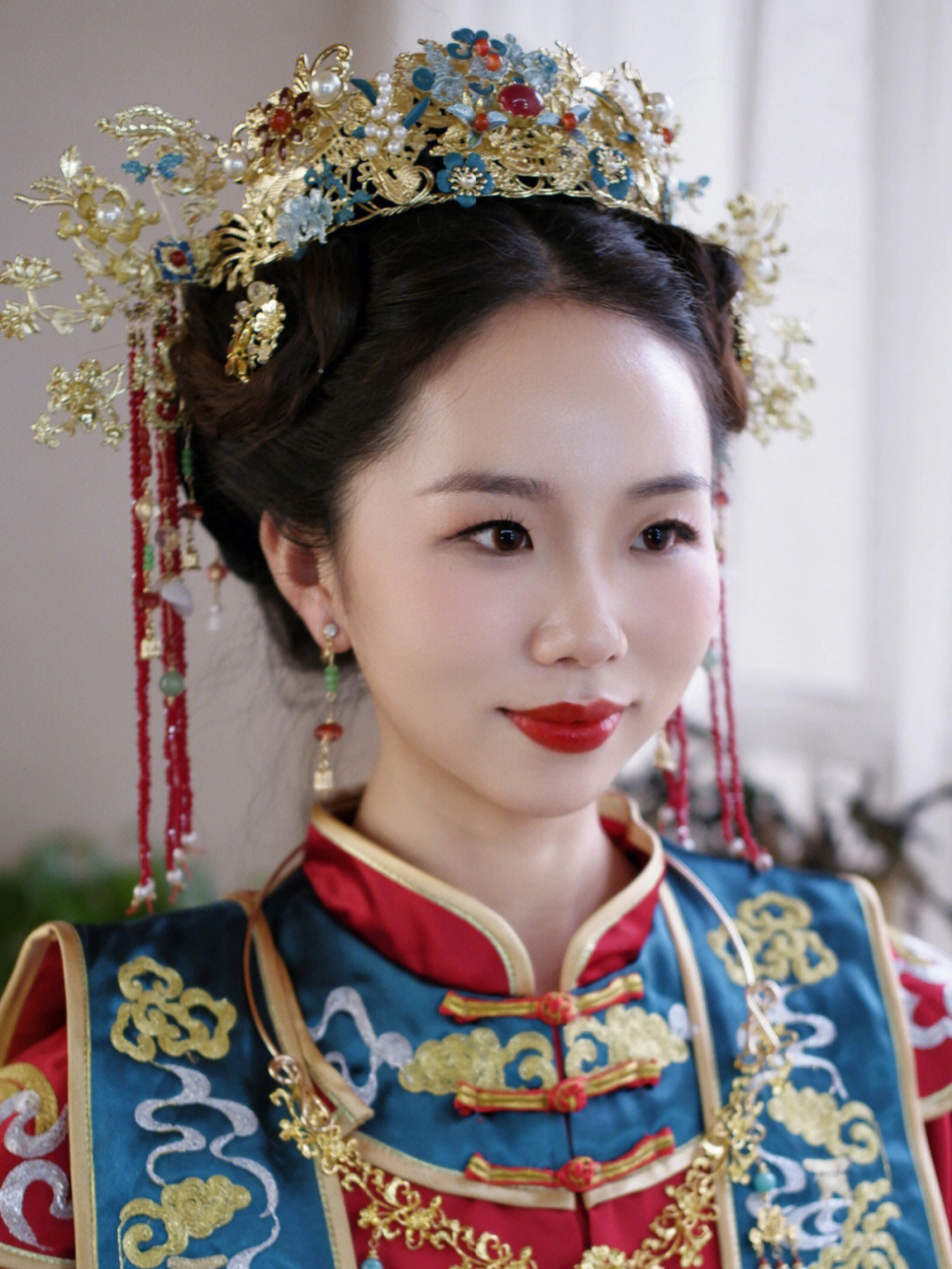 西安新娘跟妆中式明制婚礼造型