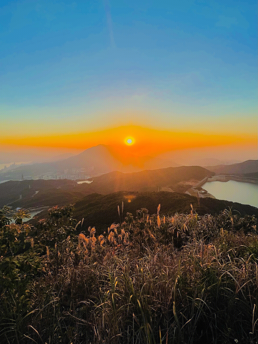 深圳梅沙尖山海遇上日落