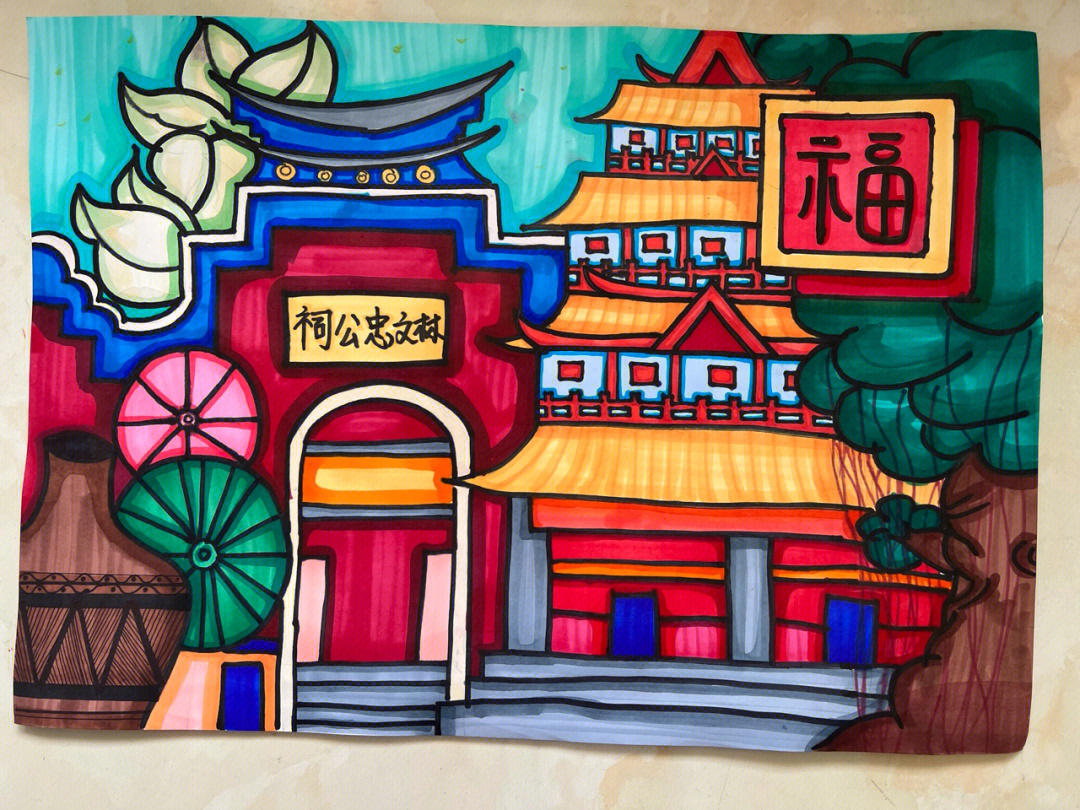 福州文化历史悠久,区域特色渊源流长,福文化主题绘画