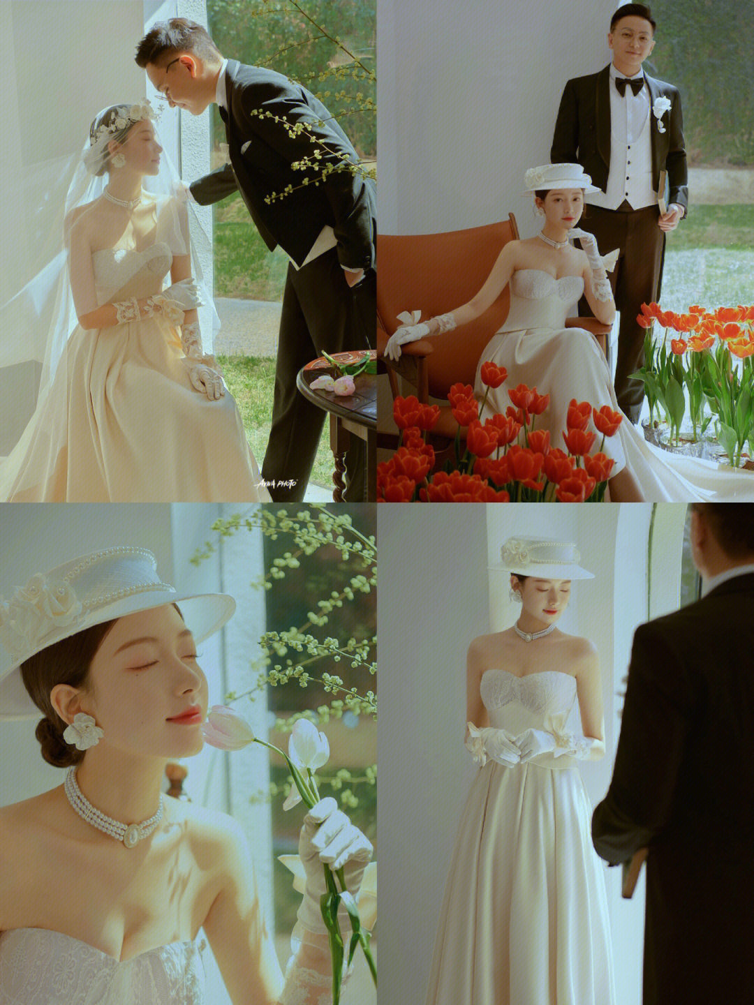 赫本风婚纱照精致优雅的法式风情客片分享