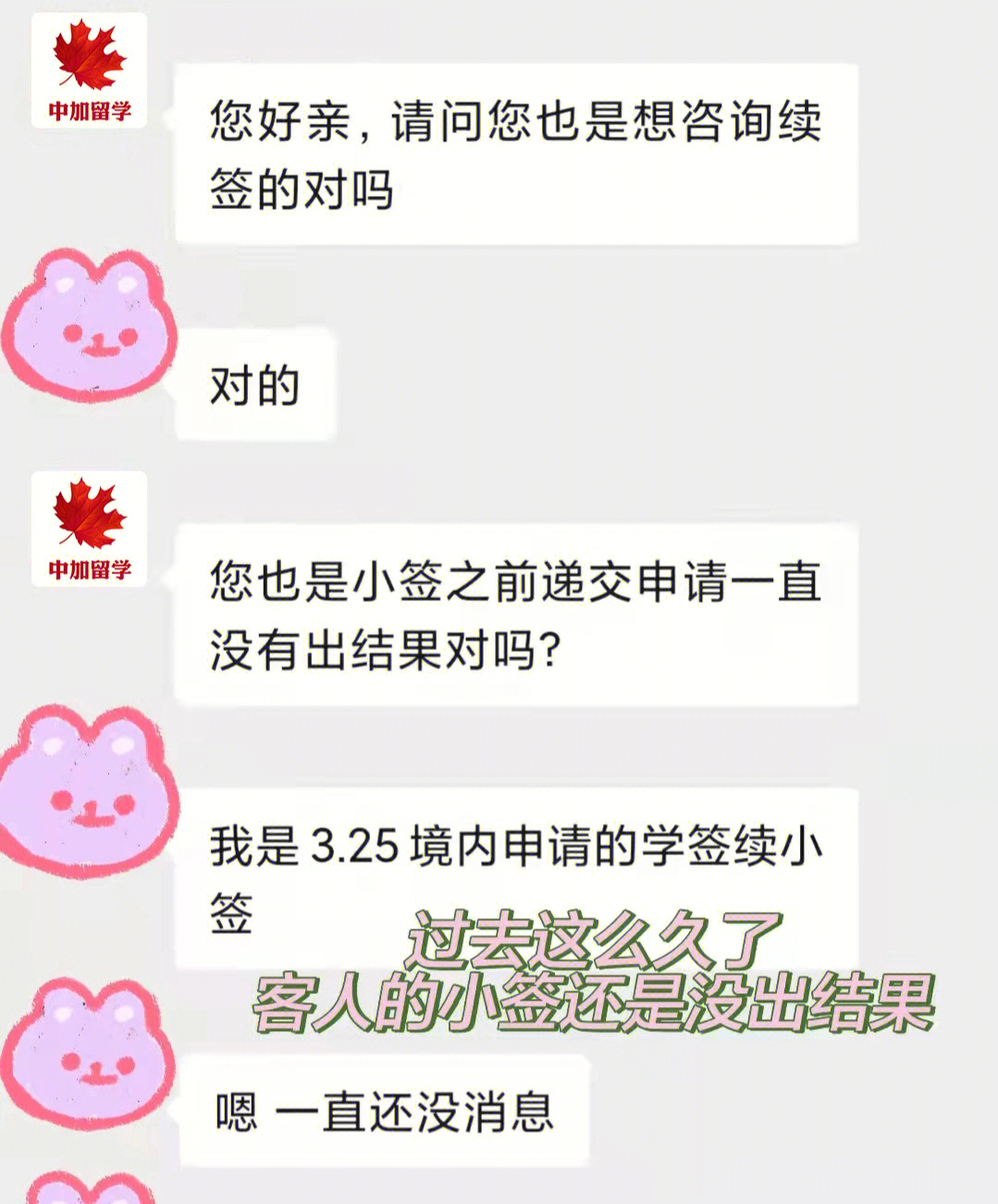 三月递交的续小签申请一直没有审理怎么办