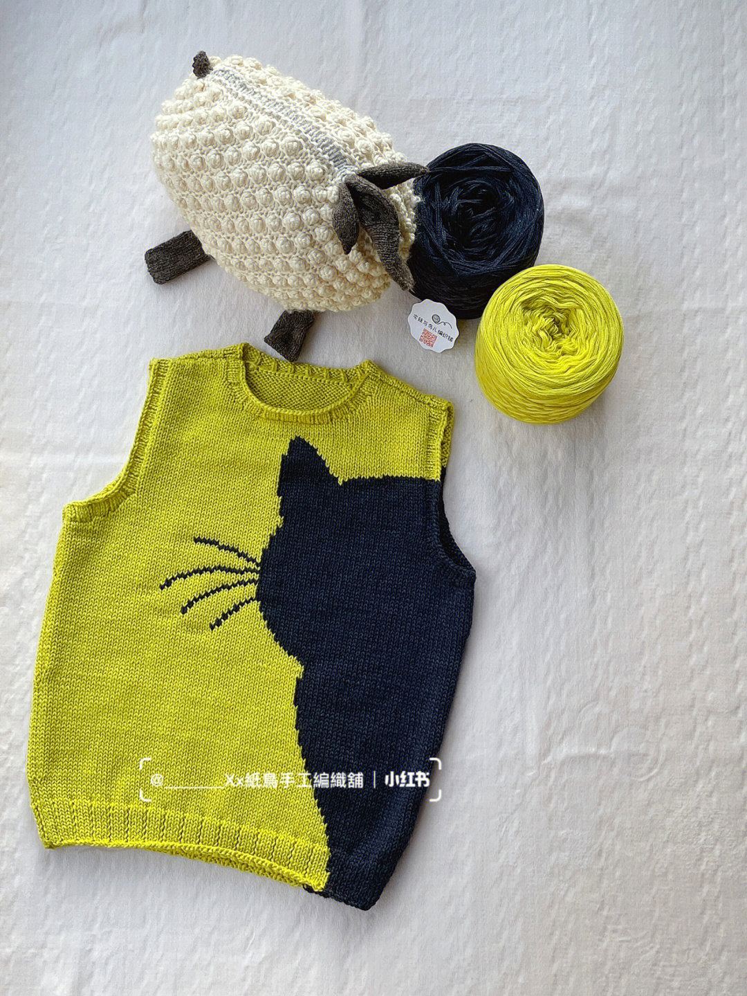 织猫咪毛衣教程与图解图片