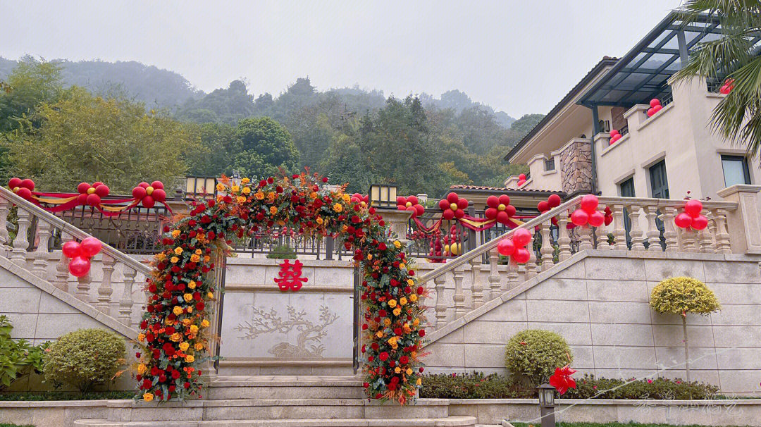 鲜花拱门图片大全真实图片