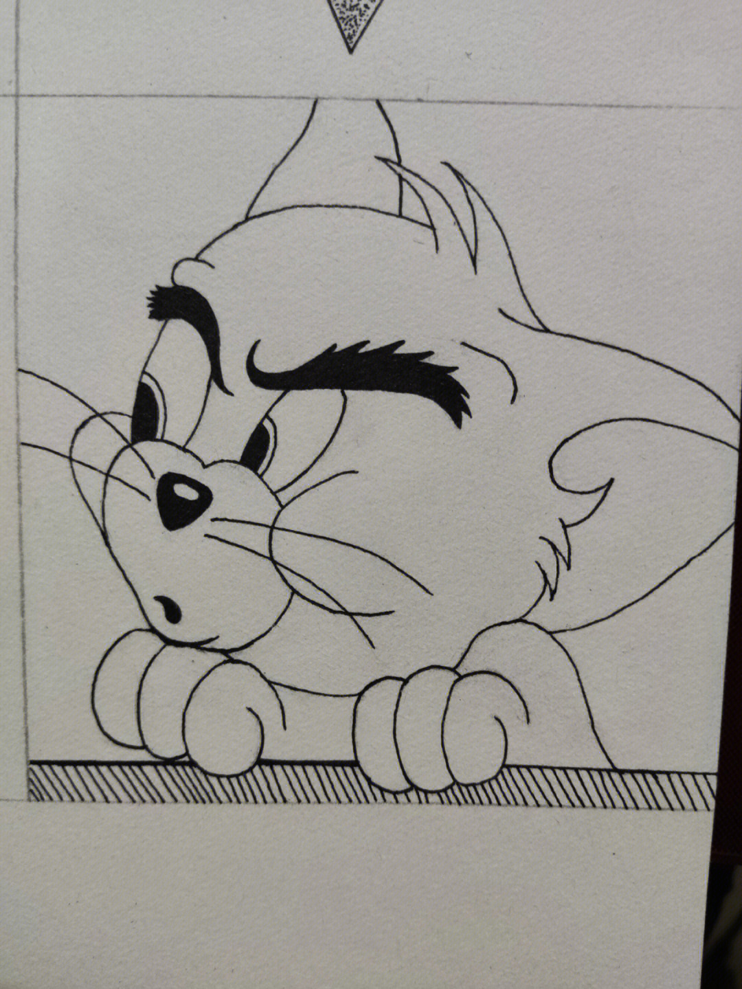 猫和老鼠汤姆素描图片