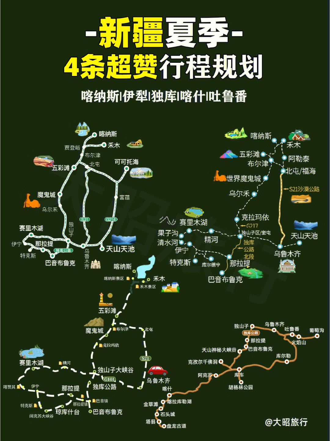 新疆216国道全程线路图图片