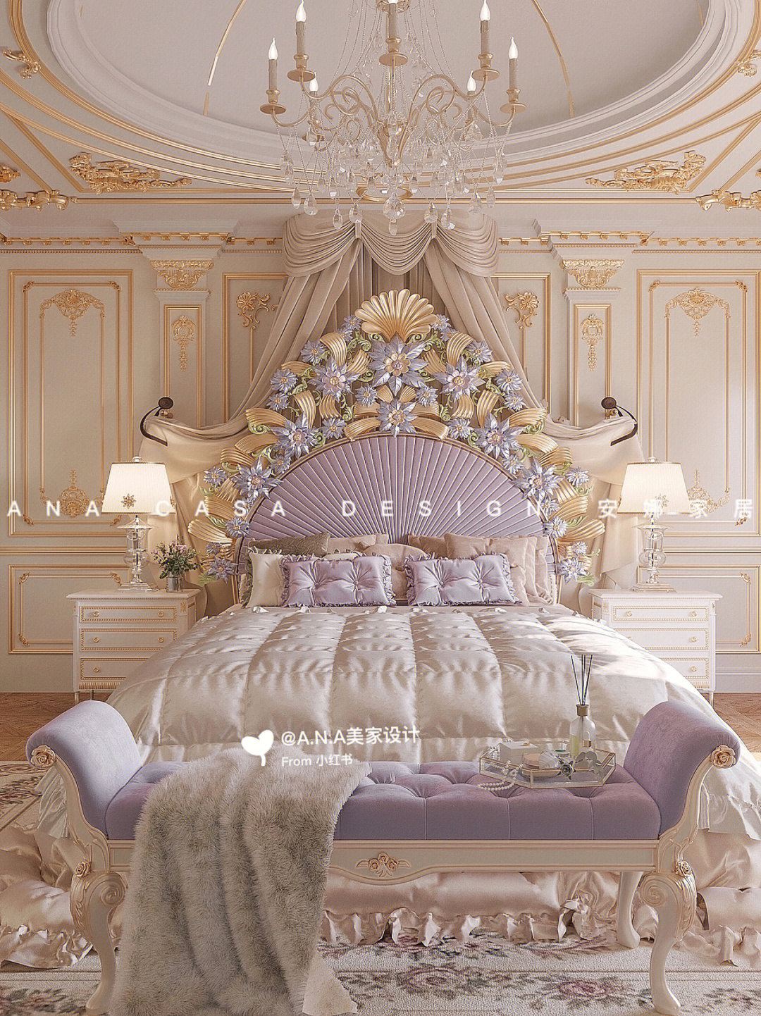 法式轻奢公主卧室宛如睡在公主的城堡里