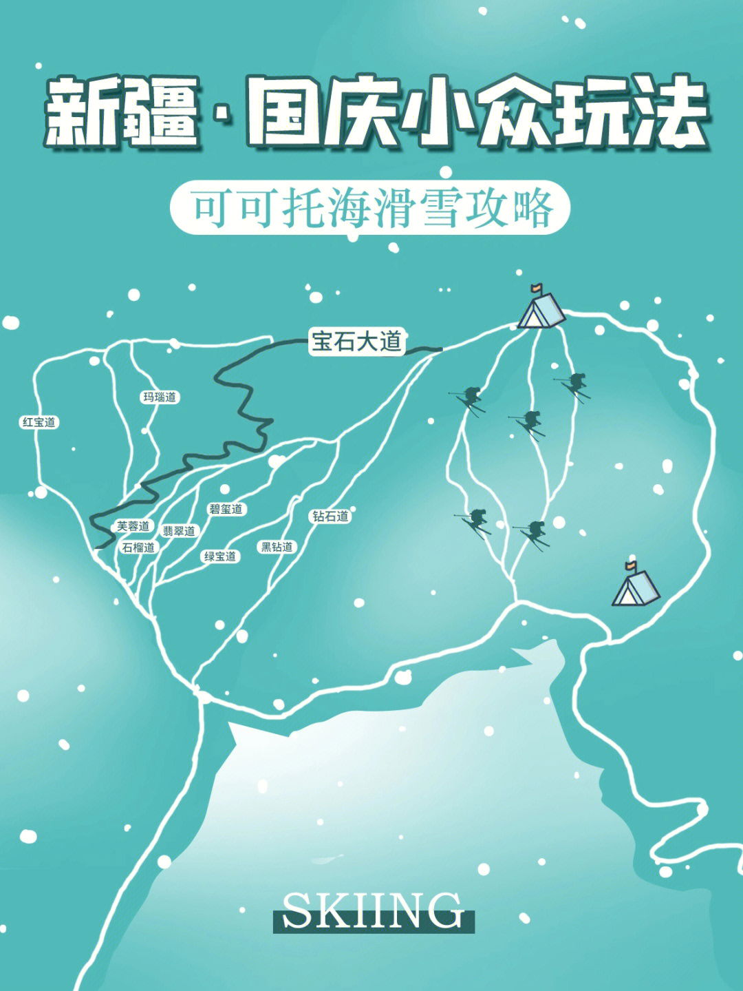 可可托海滑雪场雪道图图片