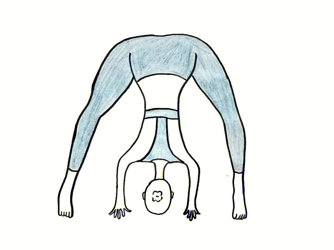 瑜伽双角式abcd小人图图片
