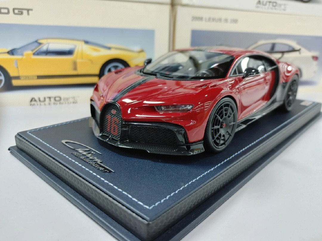 【测评】现货mr 1:18 布加迪奇龙 chiron 树脂车模开箱mr的布加迪总有