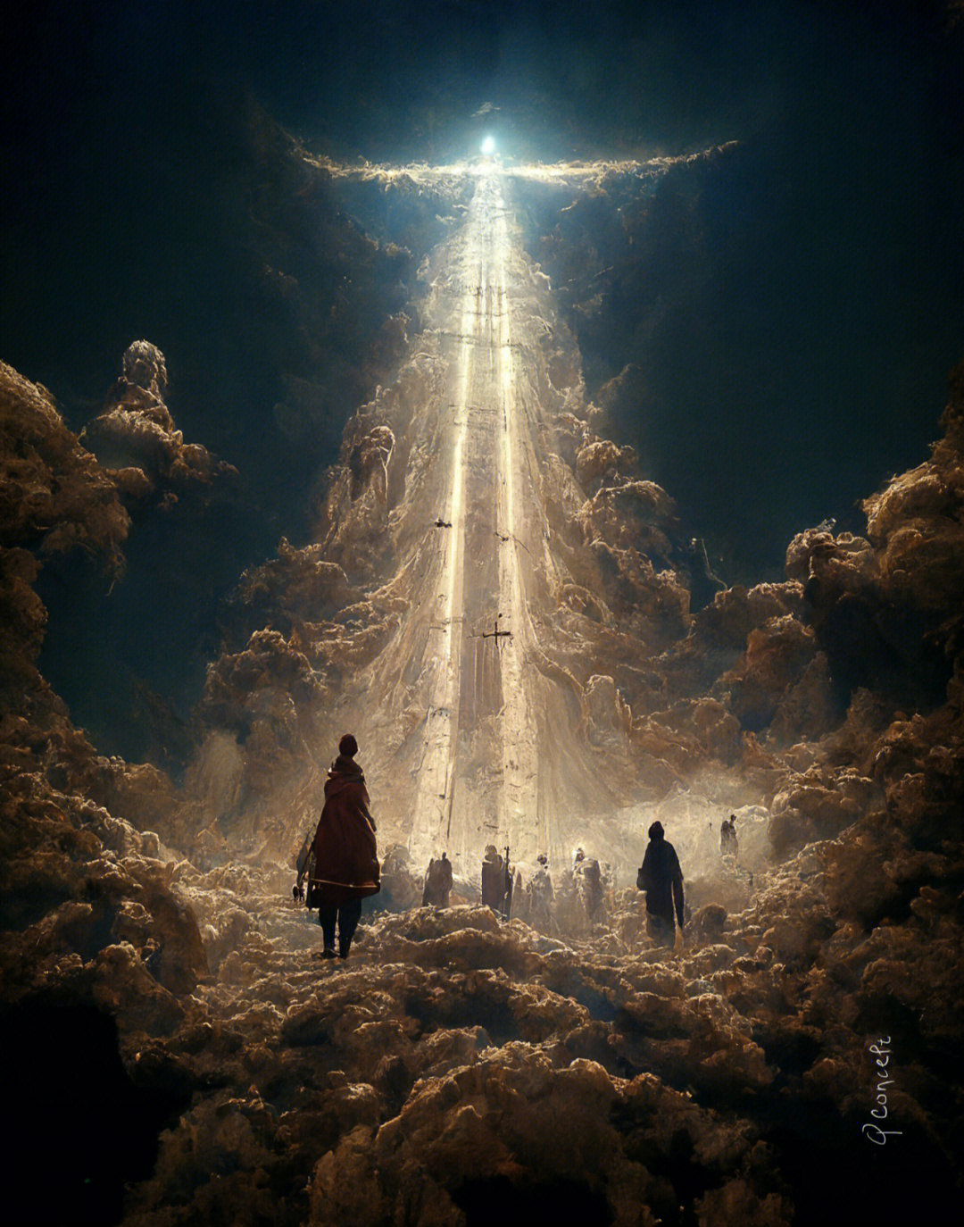 天堂之门背景图图片
